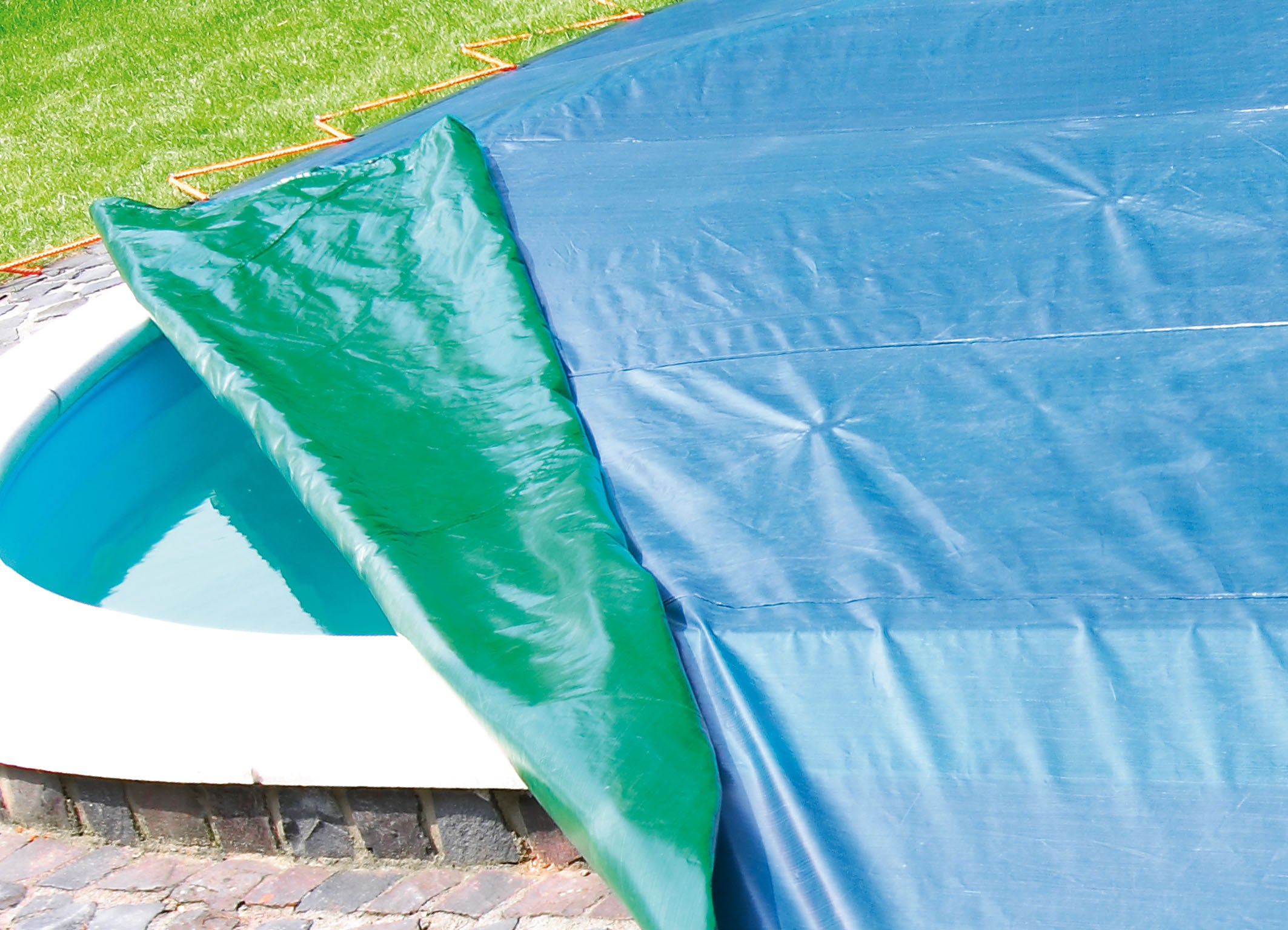 Rainexo 150 GSM Tarpaulin "HEAVY DUTY" Green/Blue, Waterproof, UV-resistant, Frostproof